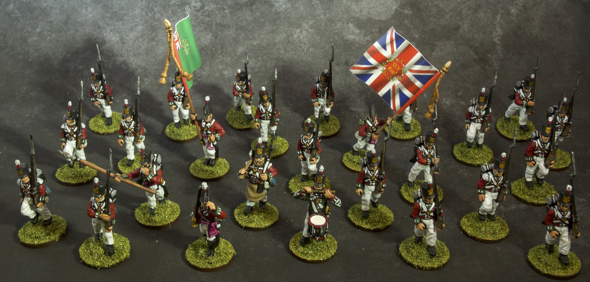 Painted 28mm Miniature Napoleonic British Infantry