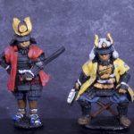 Painted Samurai and Ashigaru Miniatures